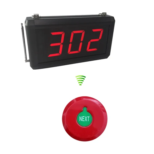 ultra red button Система вызова из очереди со следующей кнопкой управления может добавить номер один на один и K-302 дисплей - Цвет: ultra red button