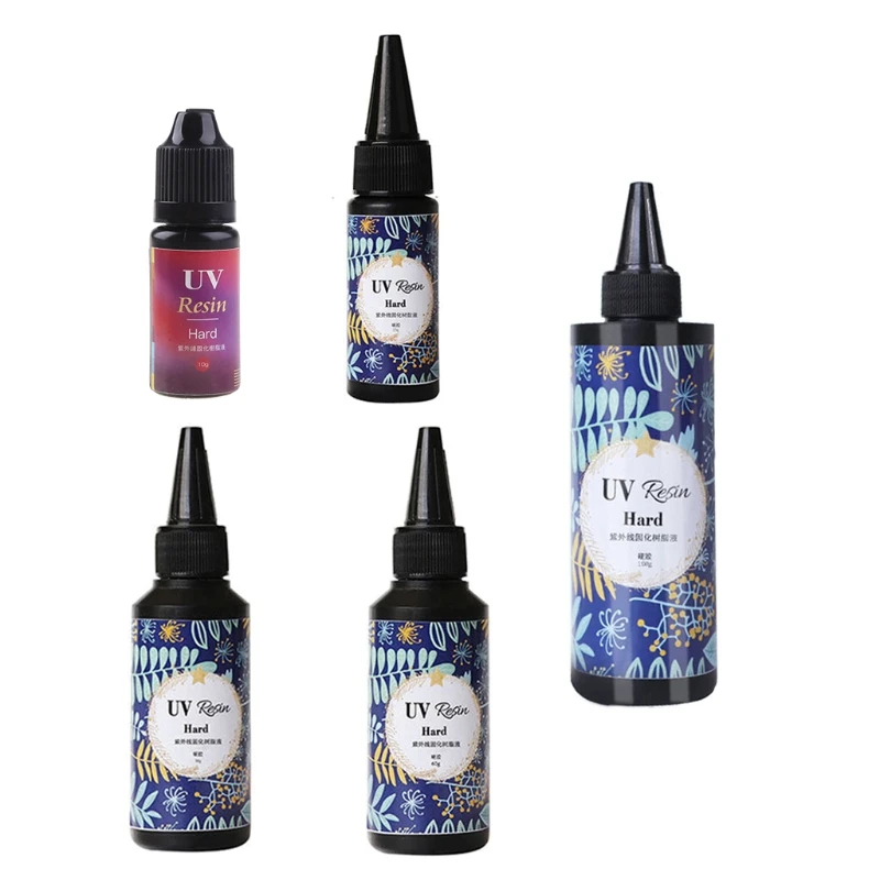 

New Hard Type UV Resin Glue Crystal Clear Ultraviolet Curing UV Glue Solar Cure Sunlight Activated DIY Resin Jewelry Making