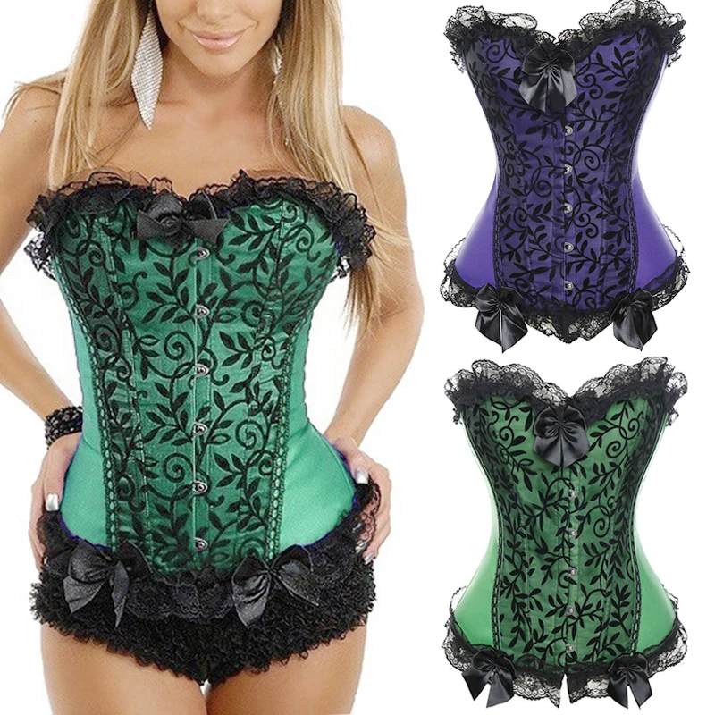 Женские сексуальные корсеты готический корсет Винтаж Плюс Размер Хэллоуин
