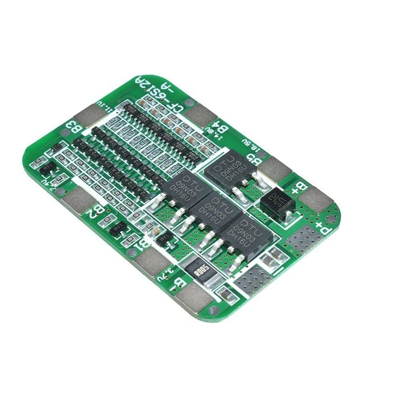 Защитная плата PCB BMS для зарядного устройства 6S 15 А 24 В модуля литий-ионной