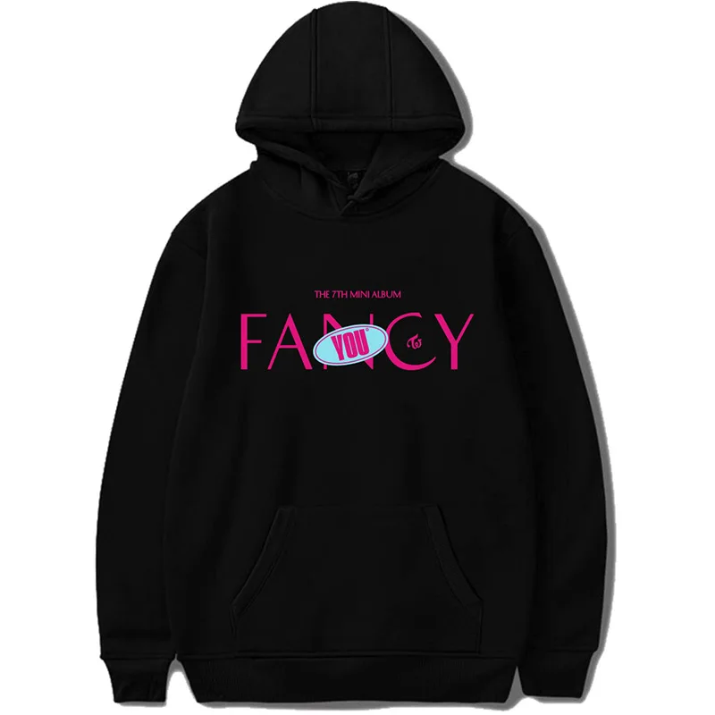 

New kpop TWICE the 7th Mini Album Fancy you Hooded Sweatshirt kpop sana cute hoodies Harajuku letter Tops