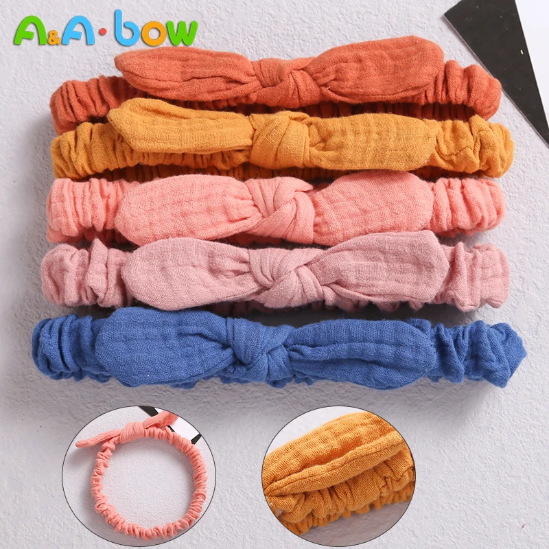 Diademas el&aacute;sticas suaves para ni&ntilde;a, bandana bonita con lazo para el pelo de beb&eacute;, accesorios para el cabello de beb&eacute; reci&eacute;n nacido, 1 unidad-0