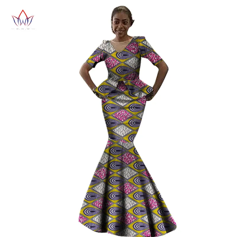 Женская одежда в африканском стиле повседневное женское Платье макси с коротким