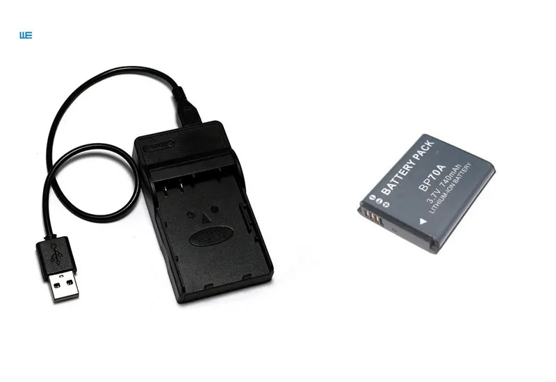 BP-70A EA-BP70A IA-BP70A BP70A IABP70A Батарея+ USB Зарядное устройство для SAMSUNG PL80, PL90, PL100, PL101, PL120, PL170, PL200, PL201 DV180F ES90