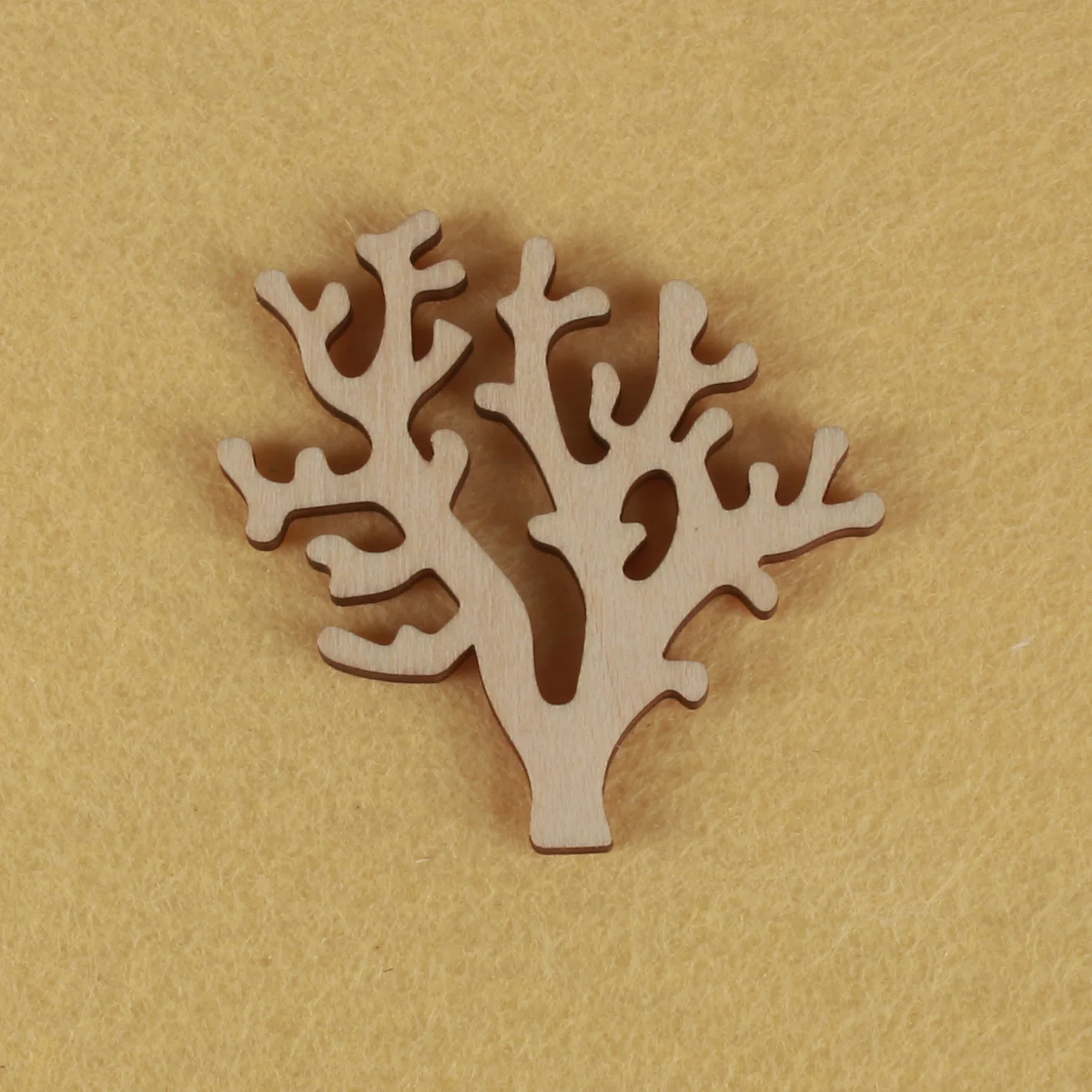 

Coral shape, mascot laser cut, Christmas decorations, silhouette, blank unpainted, 25 pieces, wooden shape (0490)