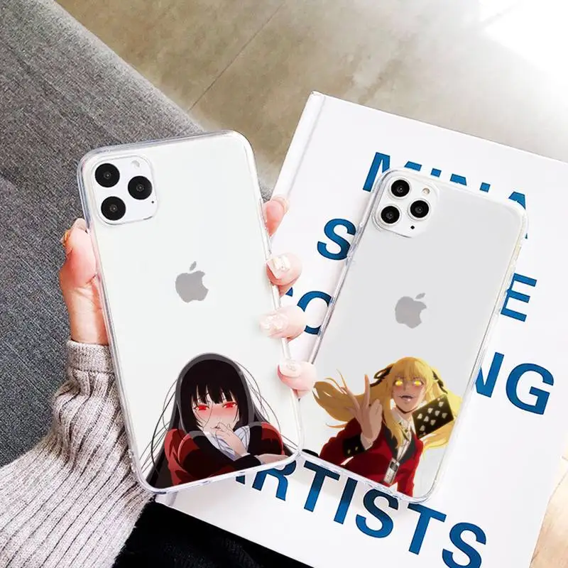 

Kakegurui Phone Case Transparent Clear for iPhone 11 12 mini pro XS MAX 7 8 6 6S Plus X 5S SE 2020 XR