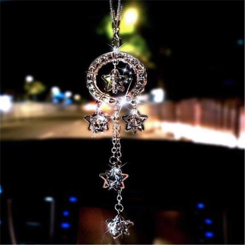 Автомобильная подвеска металлический кристалл пентаграмма висячие украшения