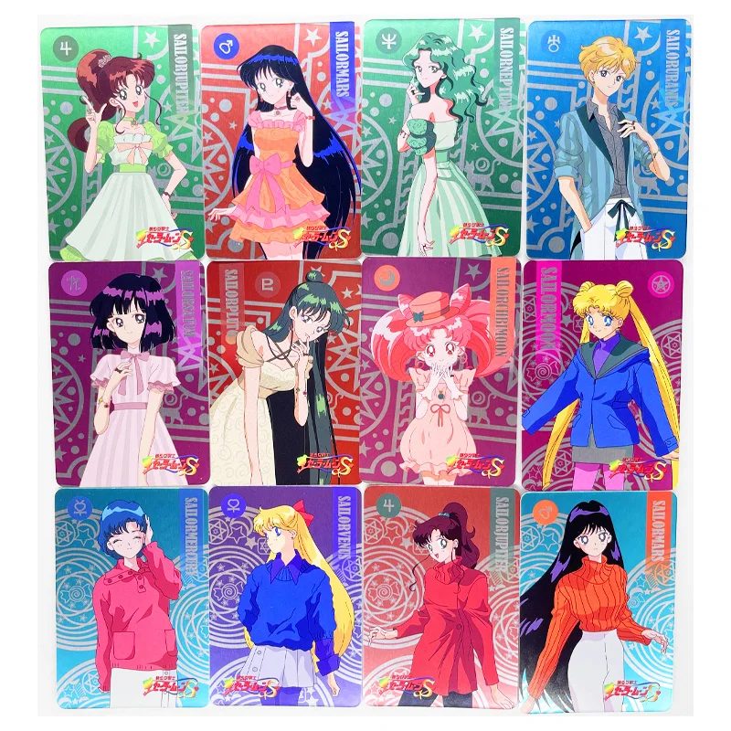 54 unids/set de Sailor Moon Cardman, juguetes, pasatiempos, coleccionables, colecci&oacute;n de juegos, tarjetas de Anime-3