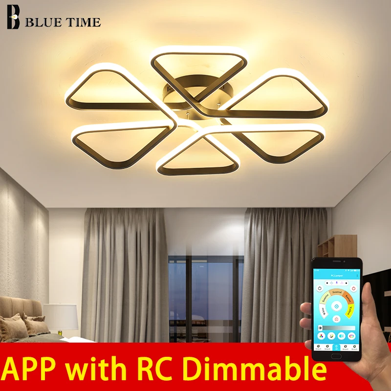 Фонарь потолочный с дистанционным управлением для гостиной спальни алюминиевым