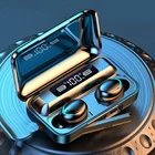 Беспроводные наушники V5.1, tws, Bluetooth-наушники с зарядным устройством и LED-подсветкой, 2200 мА ч, 9D басы, глубокие стерео наушники с шумоподавлением, с микрофоном