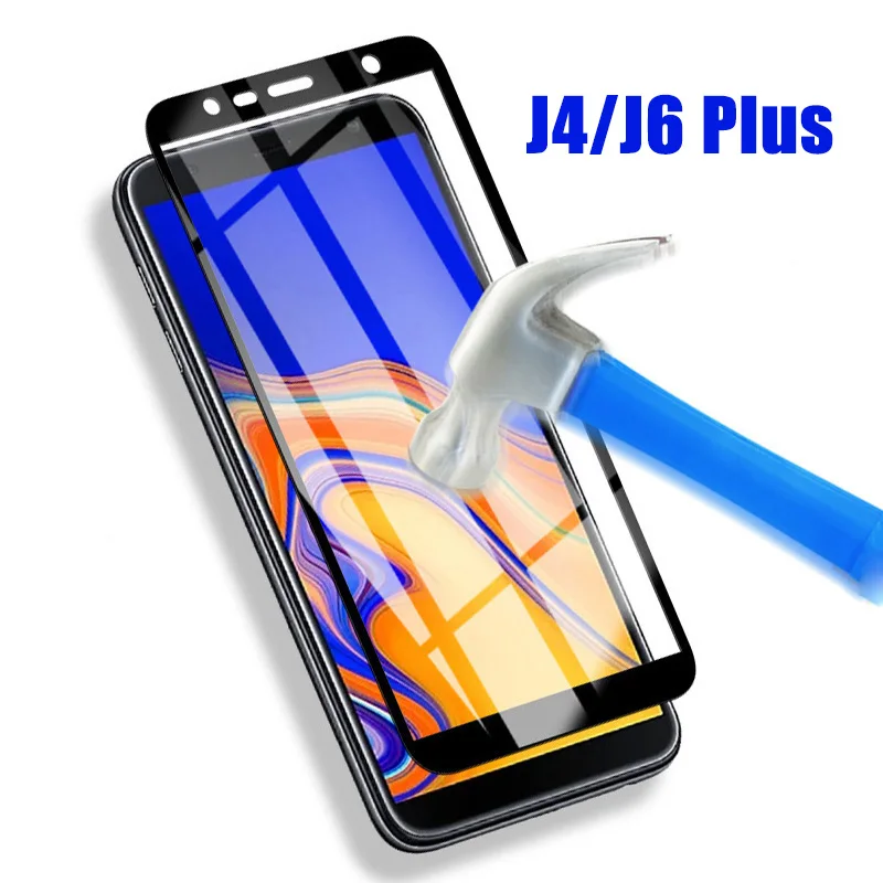Защитное стекло для Samsung J4 J6 Plus S6 закаленное защиты экрана Galaxy J4plus J6plus защитная