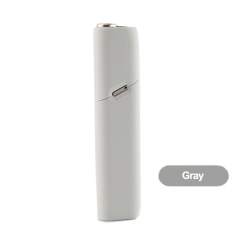 Светло-серый JINXINGCHENG 11 цветов жидкий силиконовый кошеек чехол для iqos multi 3,0 чехол спиральный узор чехол для iqos 3 мульти-Аксессуары - Цвет: Светло-серый