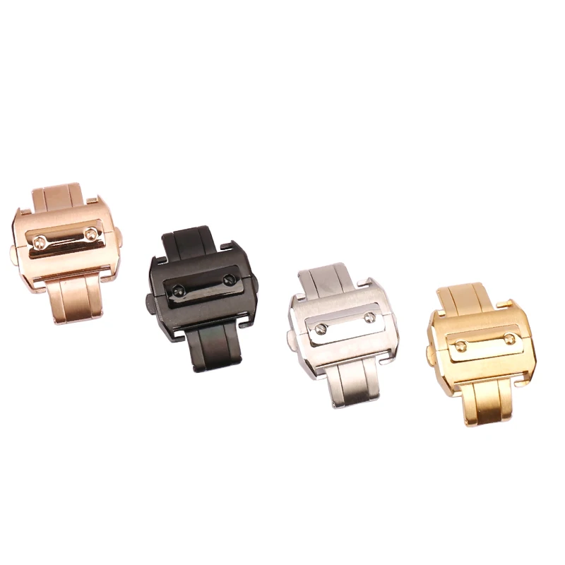 

Watch Buckle For Cartier Santos Buckle Steel Buckle 18mm21mm Watch Buckle Lime Santos Double Button Butterfly claps