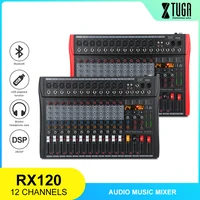 xtuga 12 channels mixer audio professional mixing console built in 24 bit dsp digital effectmonitor function for studiostage