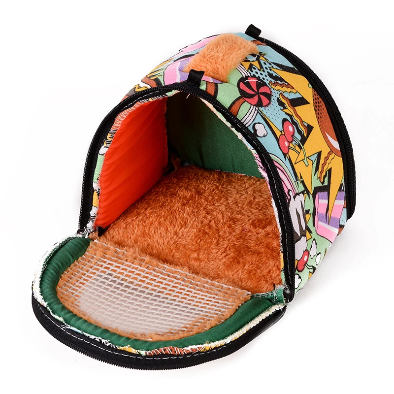 

Portable Hamster Nest Bed Hedgehog Guinea Pig Breathable Carrier Bags Small Pet Outdoor Travle Bag House Small Animal Supplies