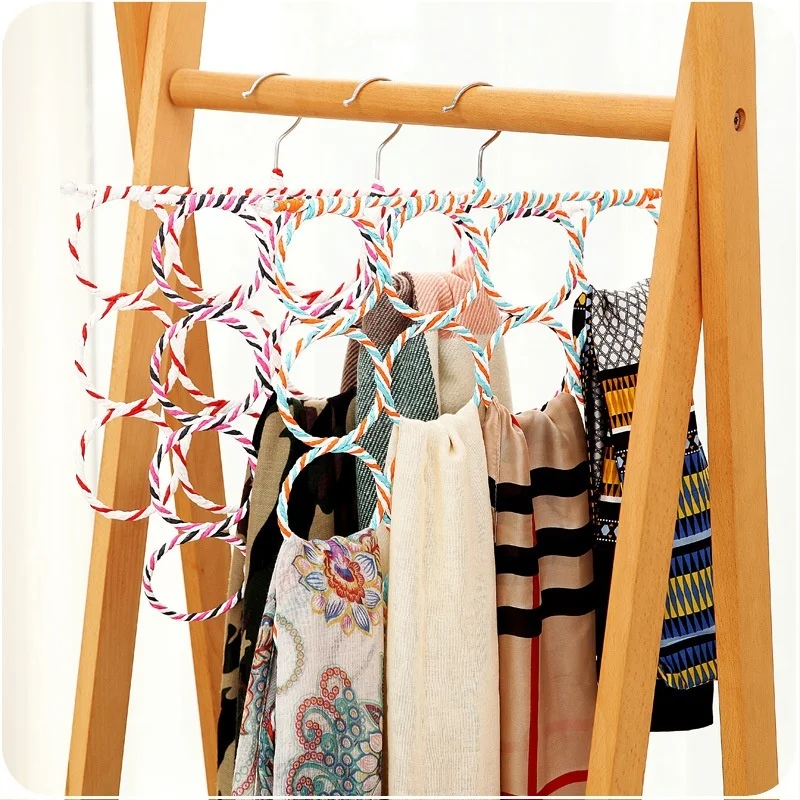 9/12/16/28 отверстий шарф вешалка многофункциональный шарфы Дисплей повесить