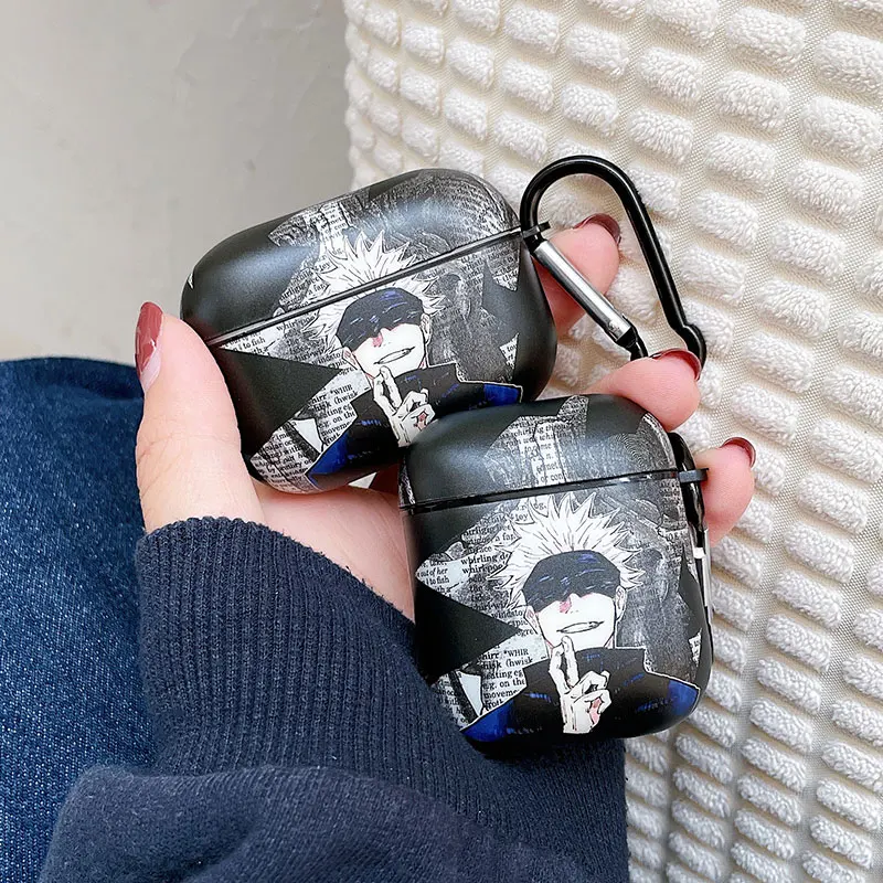 

Cute Jujutsu Kaisen Cover For Airpods 2/1 Earphone Coque Soft Fundas Airpods Pro Case Air Pods Covers Earpods Apple Airpod Case
