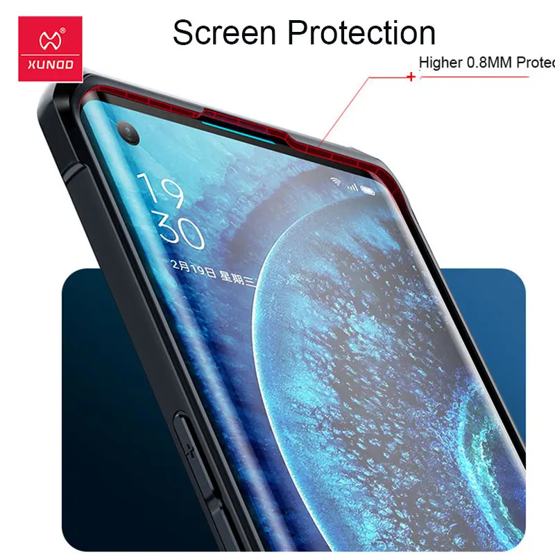 xundd shockproof case for oppo find x2 pro case transparent cover protective airbag bumper soft shell for oppo findx2 back cover free global shipping