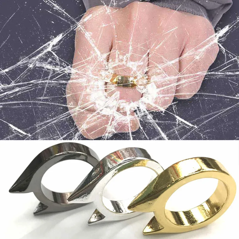 

1pcs Personal Defence Rings Self Defense Weapons Rings for Women Brass Knuckles Self Defense Accessories for Men