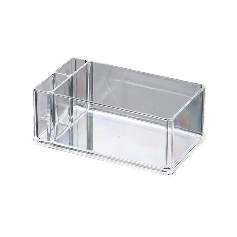 

T21D Clear Acrylic Cocktail Napkin Holder Tissue Box Paper Serviette Dispenser Bar Caddy Straws Organiser for Dining Table Home