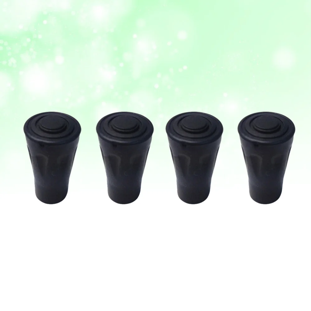 

5pcs Outdoor Trekking Pole Accessories Rubber Foot Cover Pole Tip Protectors Rubber Chair Leg Caps Hiking Stuff- Absorbing