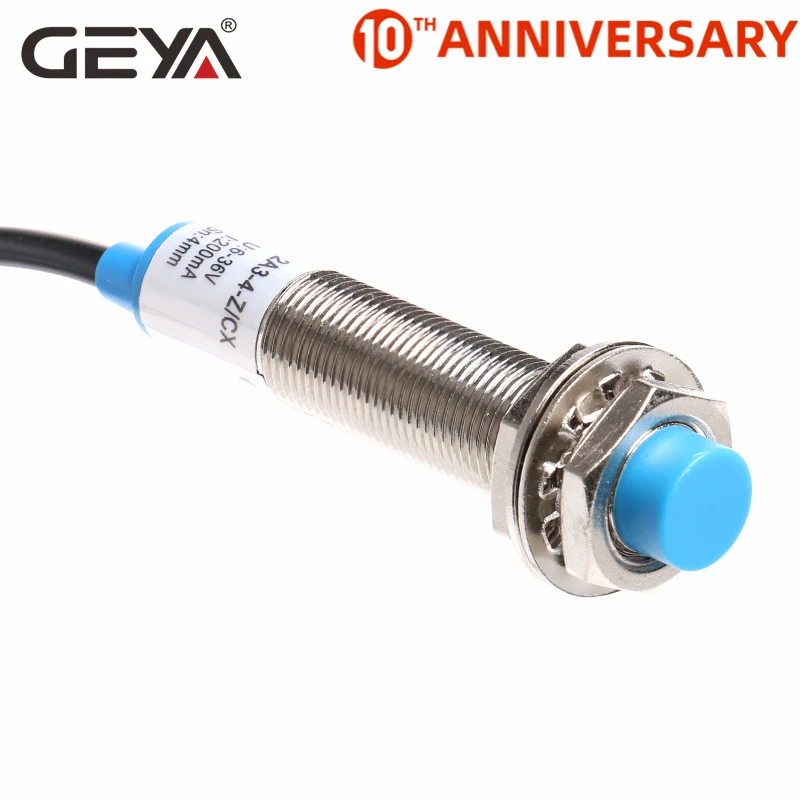 GEYA 4mm Sensing Distance Inductive Proximity Switch NPN PNP DC 10-30V Sensor 3 Wire 4 NO NC M12 Screw Size | Обустройство дома