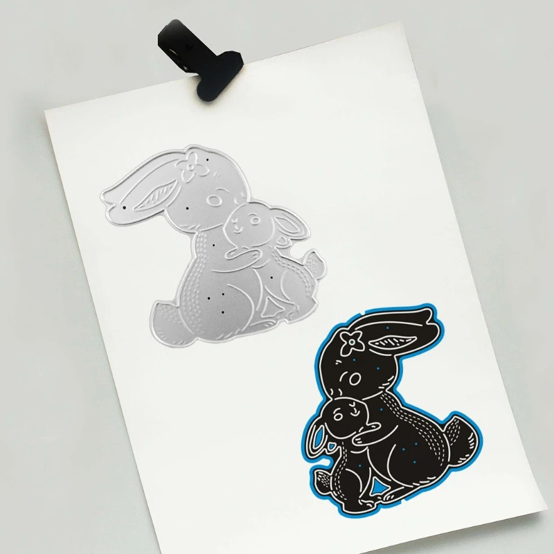 

Rabbit Bunny Metal Cutting Dies Stencil Scrapbooking DIY Album Stamp Paper Card Embossing Decoration High Quality and Brand New