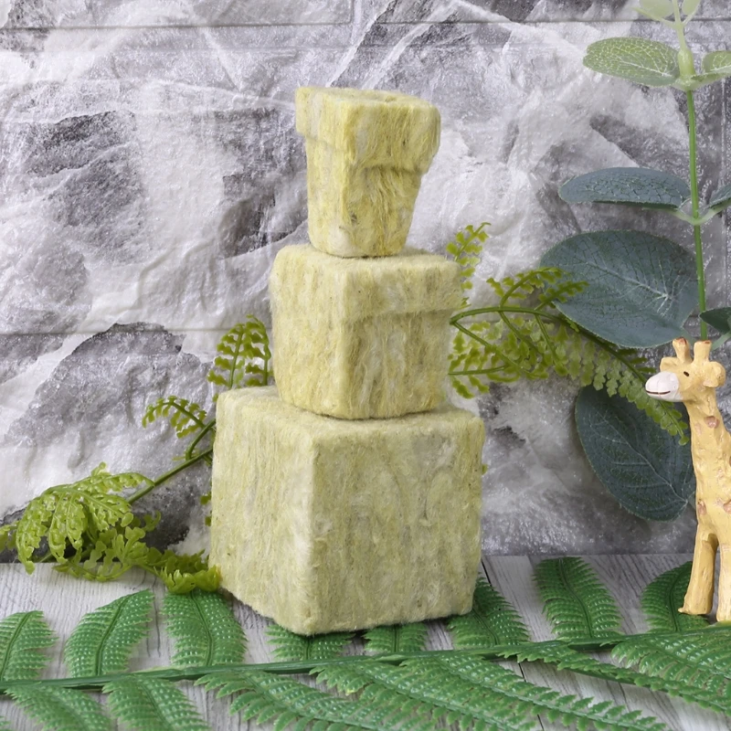 Кубики из роковой ваты 1 шт. компрессионная база вентиляционные Гидропонные