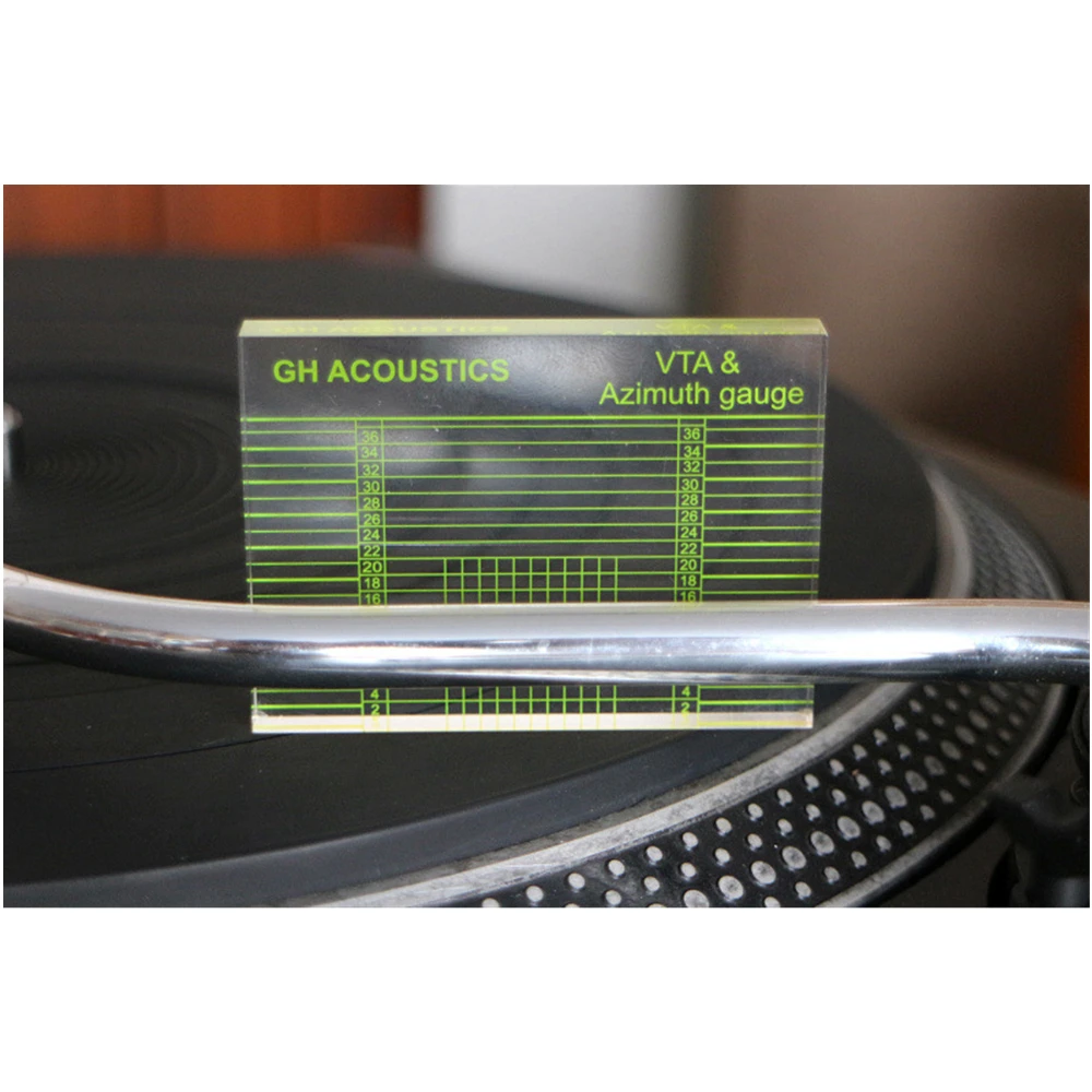 

Phonograph Tonearms VTA Azimuth Gauge Alignment Block Ruler Headshell Aligning Accessory