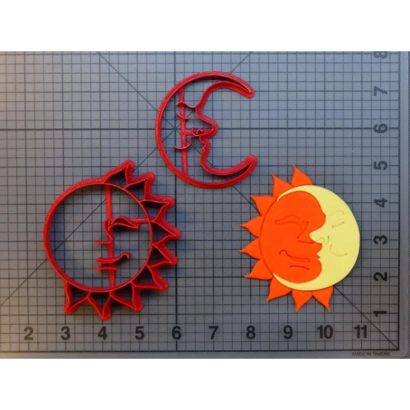 Милые очки с улыбающимся солнцезащитным лицом и луной украшения для печенья из