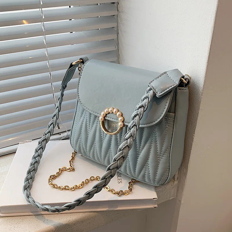 

Дизайнерская Женская сумка 2021, модная летняя сумка через плечо с цепочкой, сумка-мессенджер, маленькие брендовые сумки на плечо, Новинка