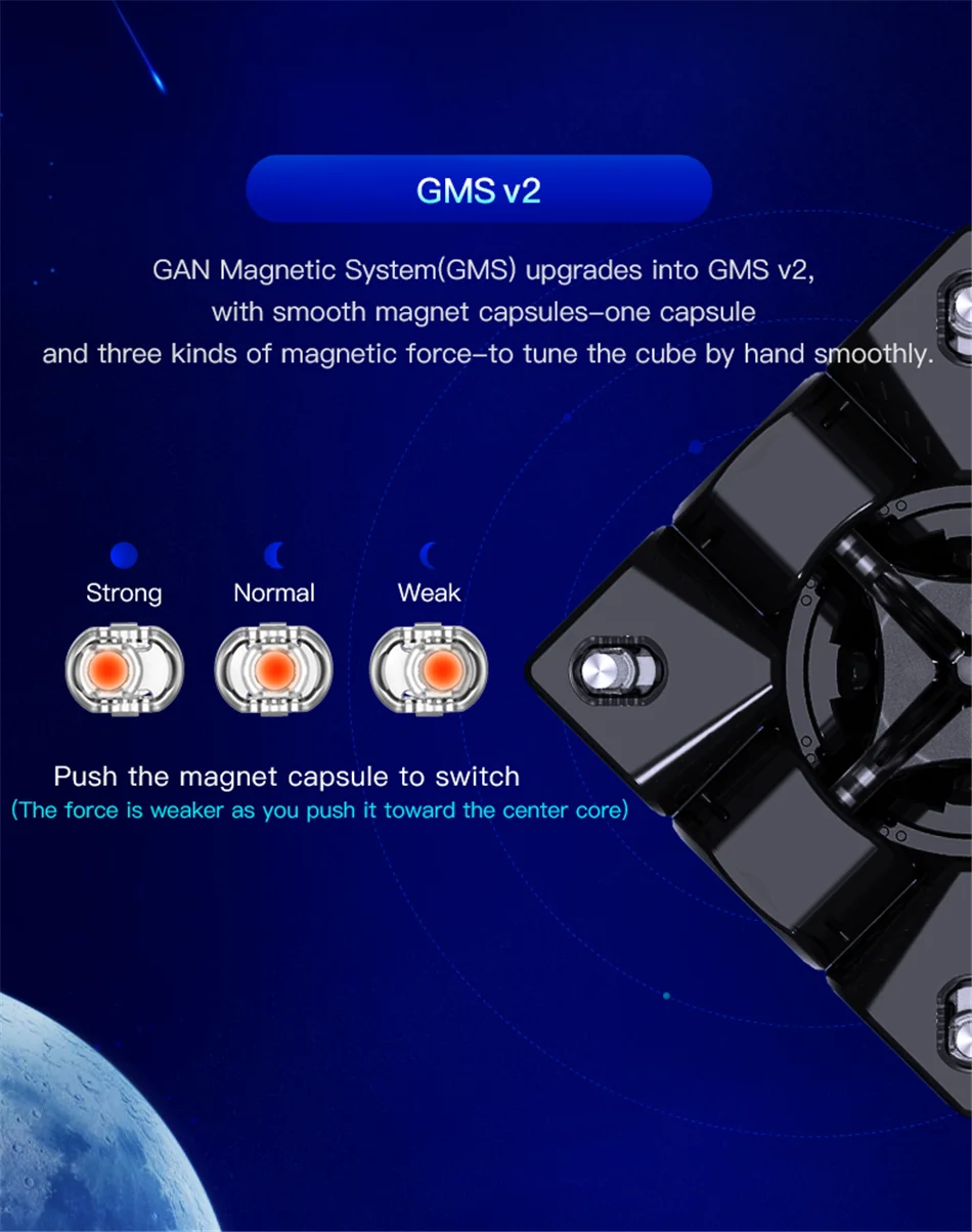 GAN356 X Магнитный магический скоростной куб GAN356X Профессиональный gans 356X магниты головоломка cubo magico gan 356 X