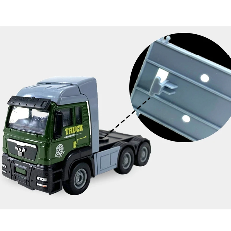 1:87 масштаб грузовик игрушка трактор модель платформа мини трейлер сплав детские