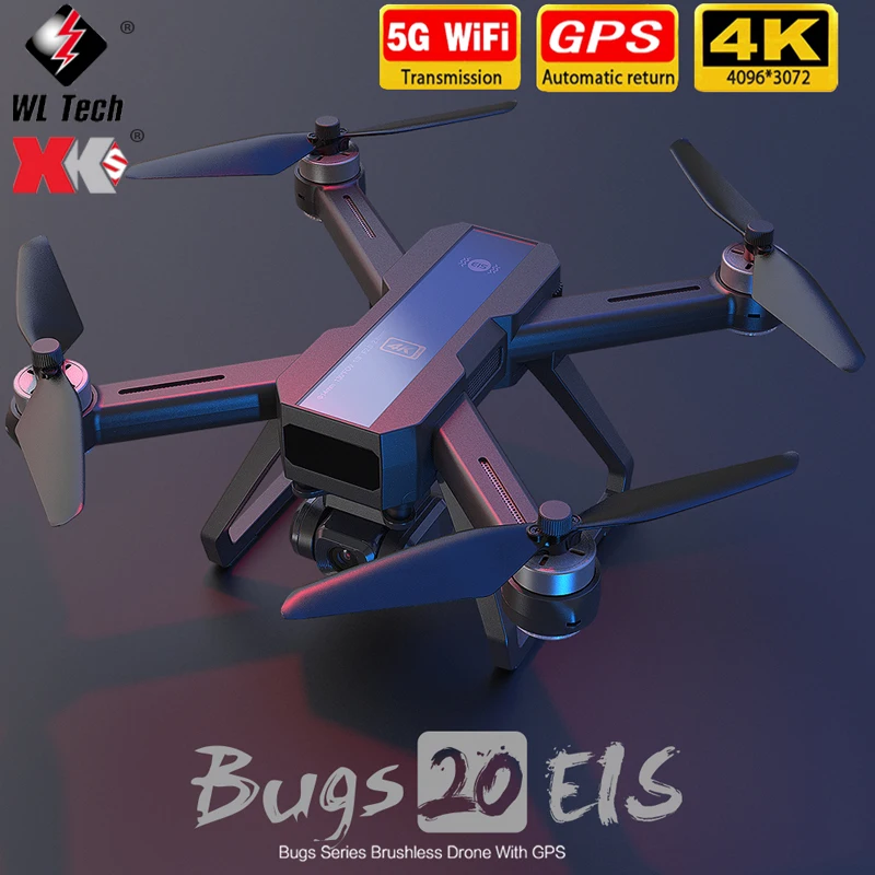 

NEW Bugs 20 5G Wifi Drones With Camera Eis Gps Brushless Rc Drone Professional Fpv Quadcopter Control Distance 600m eachine d83