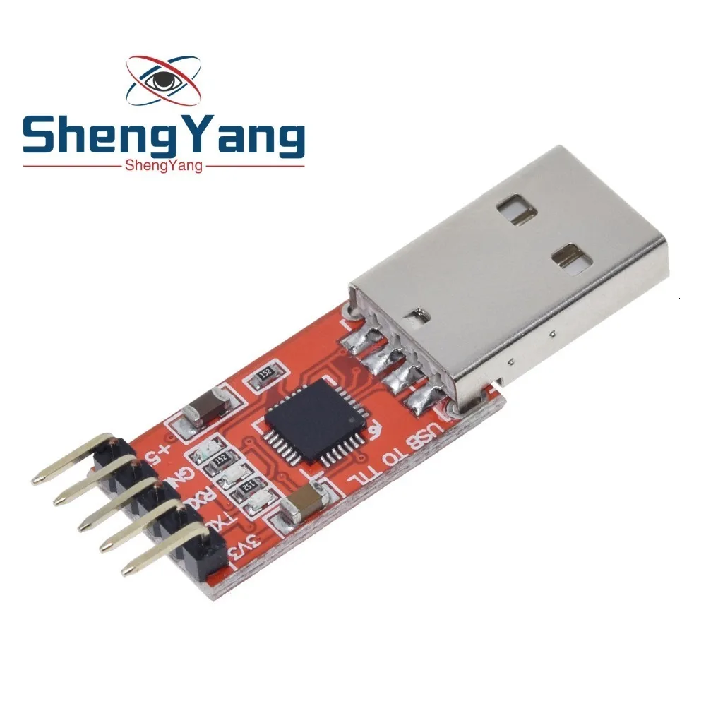 ShengYang CP2102 USB 2,0 к ttl UART модуль 5Pin последовательный преобразователь STC заменить FT232 модуль красный