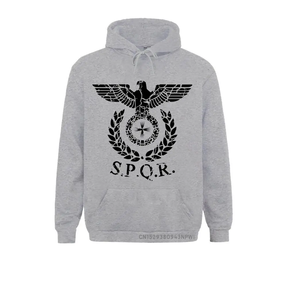 

Men Hoodie SPQR Roman Gladiator Imperial Golden Eagle 2021 Winter Sweatshirt Mens Casual Short Hood Hoodies Harajuku Sweats