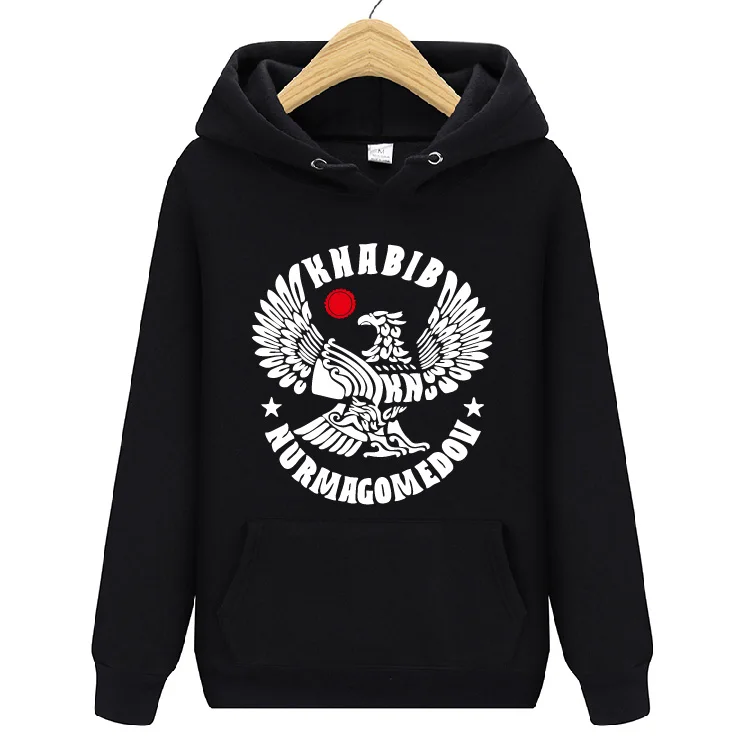 Khabib Nurmagomedov The Eagle русская Толстовка для мужчин и женщин осень зима Флисовая