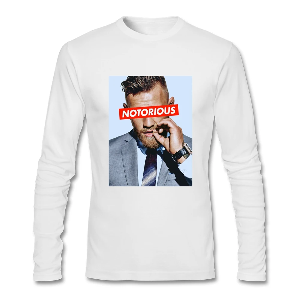 Конор Макгрегор пресловутой последние разработки футболка Для мужчин с длинными