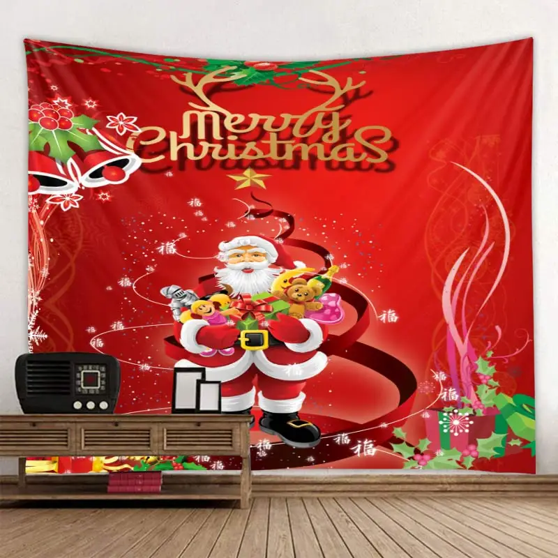 С Рождеством гобелен Telas Decorativas para pared, прохладные огни Рождественские елки Настенный Ковер картины хиппи домашний декор - Цвет: E