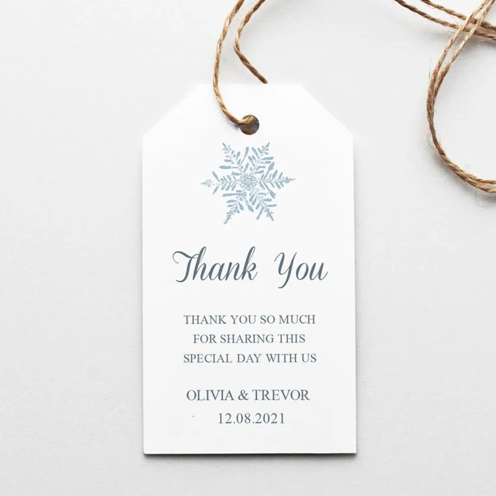 Бирки свадебные на заказ бирка зимняя для свадебных сувениров снежинки