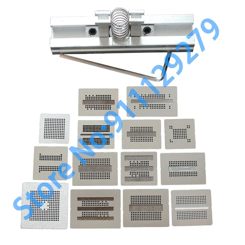 Полный комплект трафарета BGA Reballing 15 шт./лот Для DDR DDR2 2 3 DDR3 DDR5 DDR7|Интегральные