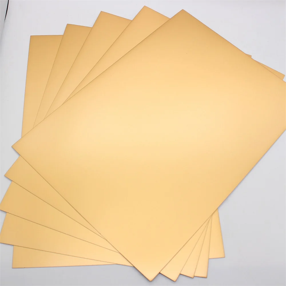 KSCRAFT A4 Gold and Silver Card 250GSM Perfect For Card Making & Paper Crafts Mirror Board/ Holographic Paper