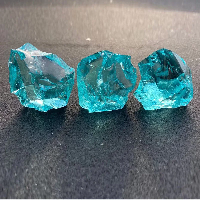 

Sea Bule Crystal Stone Coloured Glaze Glass Crystal Decoration Home Decoration