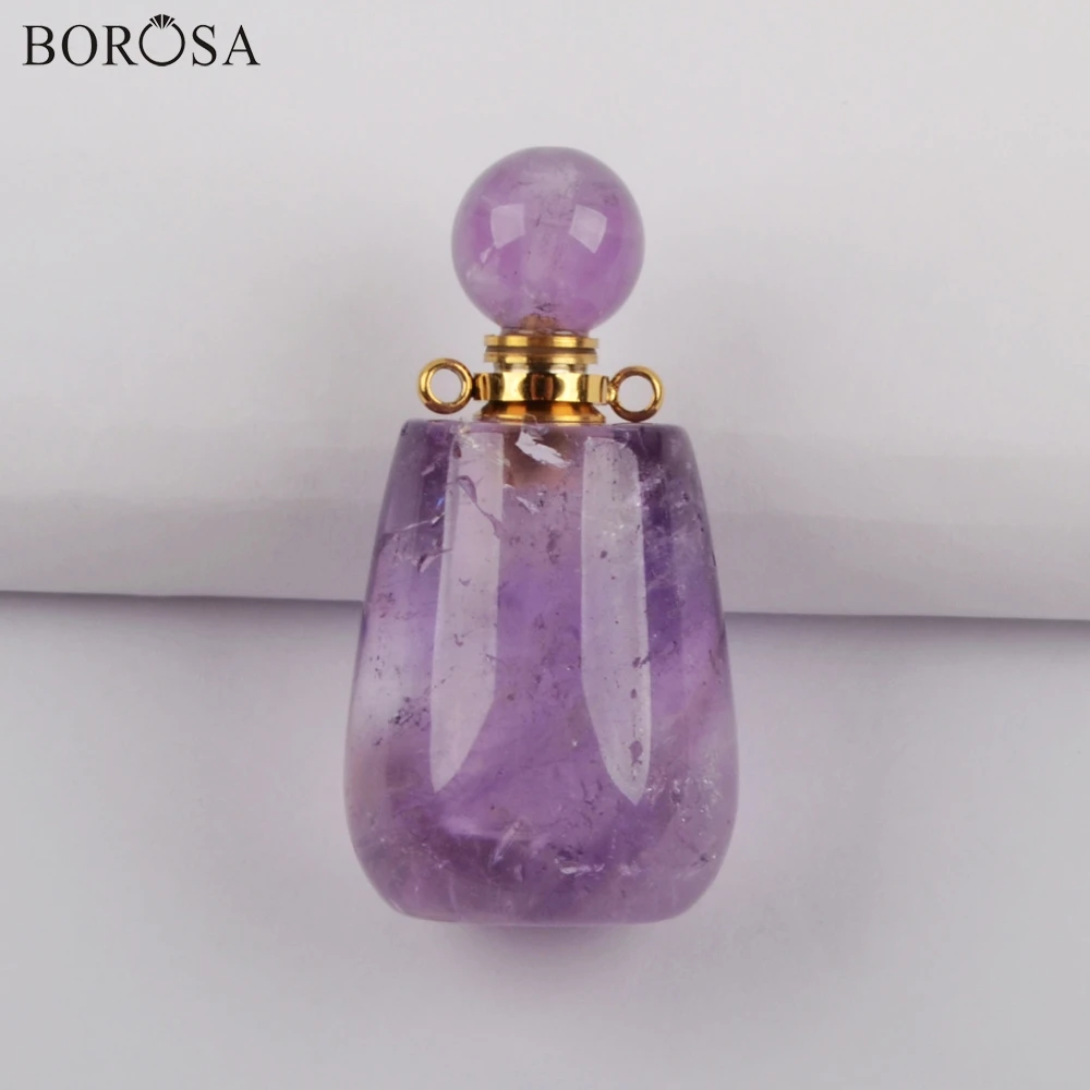 BOROSA 3 шт. Gild натуральный камень духи бутылочные соединители кварц для лечения