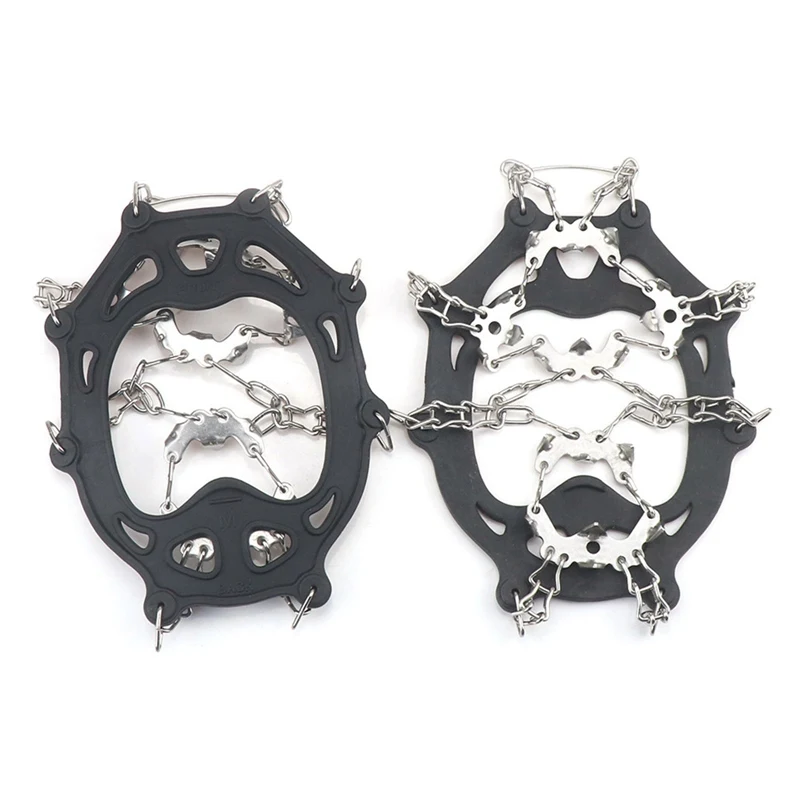 

9 Teeth Claws Micro Spikes Footwear Ice Traction System Crampons Non-slip Safe Non-slip Shoe Cover Climbing Accessories Outdoor