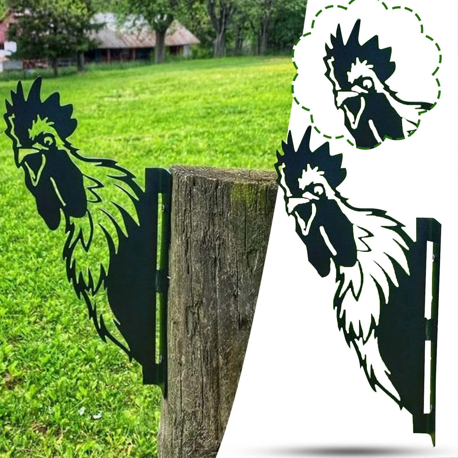 Металлическое художественное украшение для улицы и внутреннего двора на ферме