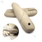 Для Honda CRV 2007 2008 2009 2 шт. автомобильные аксессуары интерьерный подлокотник для сиденья чехол из искусственной кожи с поролоновым декором бежевого цвета