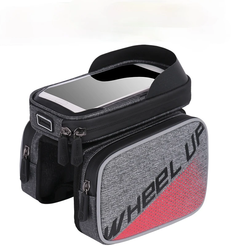 Bicycle Bag Bicycle Saddle Bag Waterproof Mobile Phone Front Beam Bag Mountain Bike Bag Cycling Fixture Tool  bike accessories