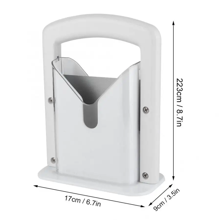 

Home Stainless Steel Manual Bagel Bread Slicer Toast Cutter Slicing Guide Multifunctional Kitchen Baking Tool Gadget