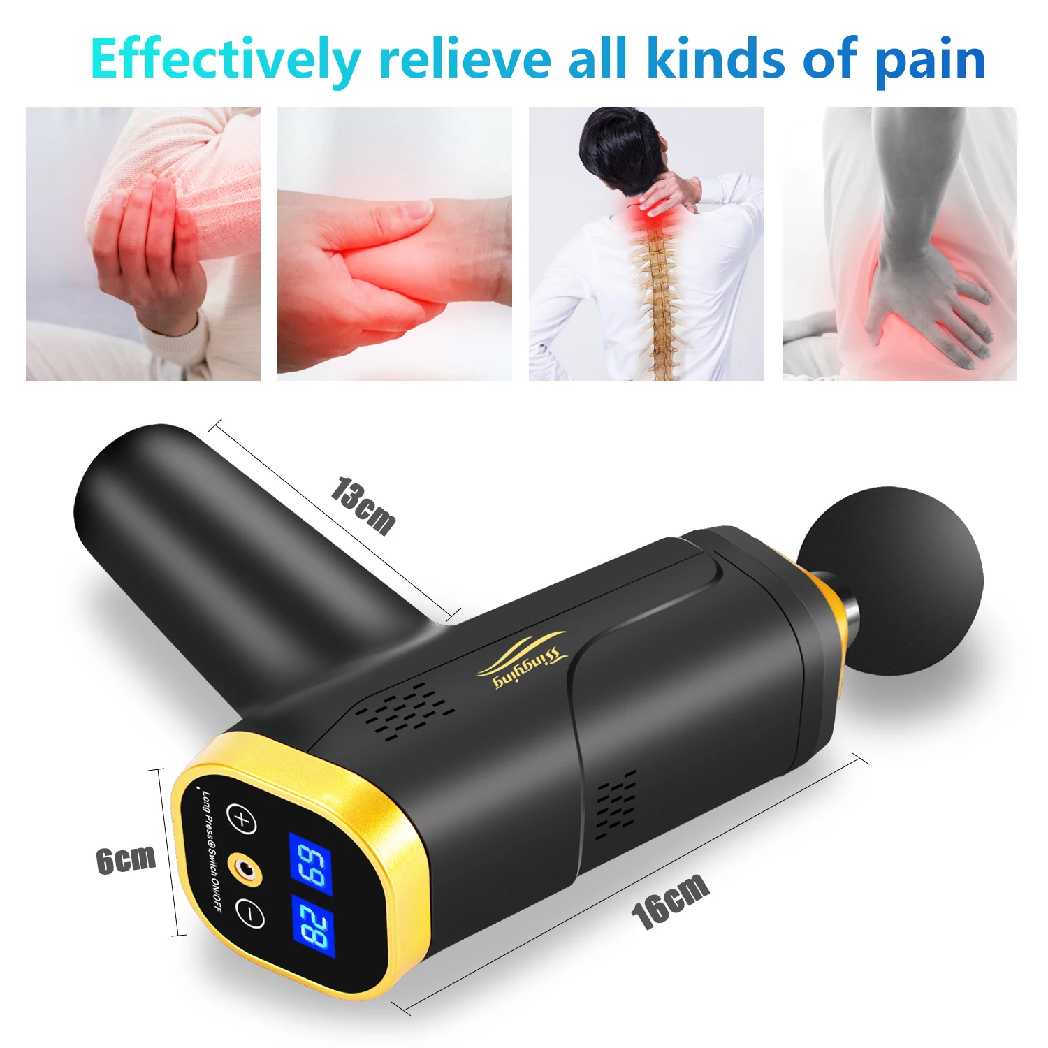 

Multifunctional Deep Muscle Tissue Relaxation Intelligent Massage Gun With 20 Positions Adjustment To Relieve Pain